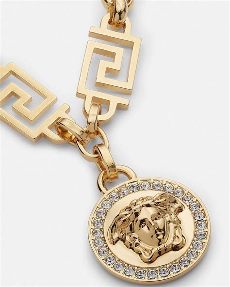 versace armband gold|Versace crystal medusa greca.